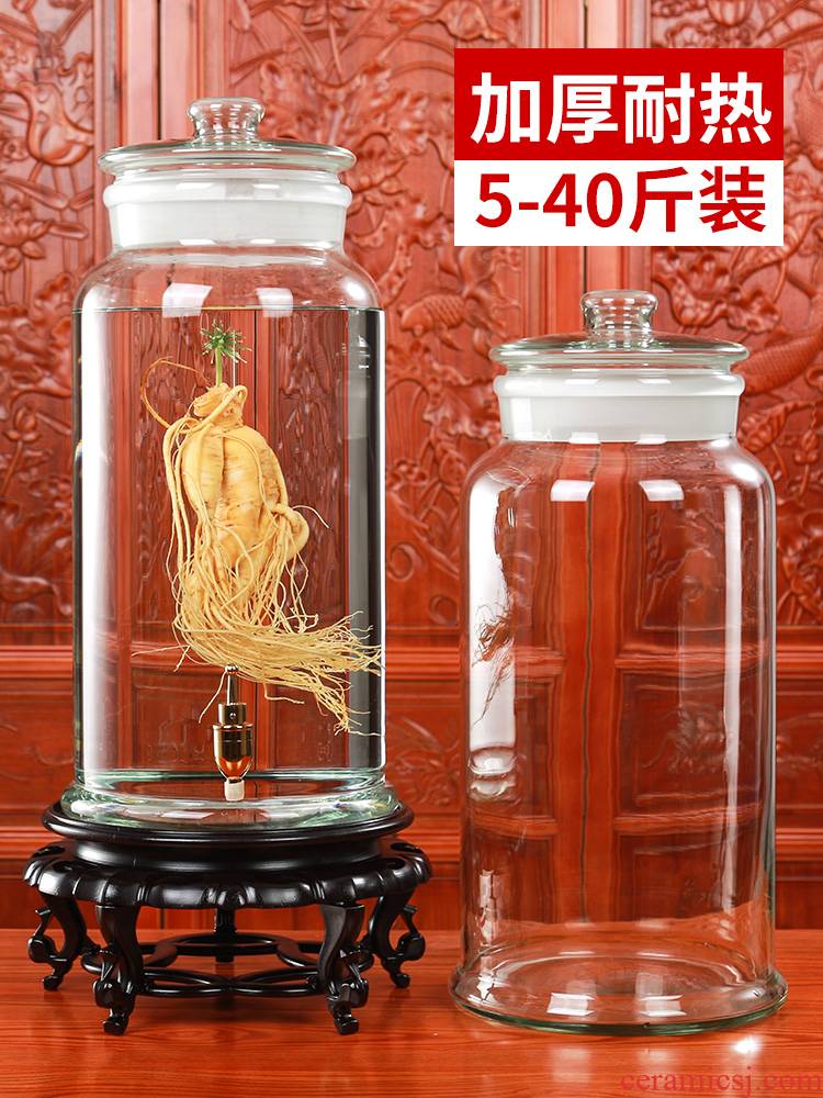 Scene ruyi home wine bottle 10 jins jars with tap 20 high - grade large capacity to special medicated wine bottle
