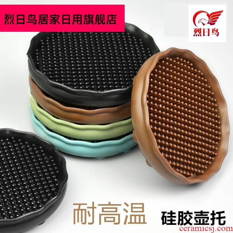 Mat to hold of soft rubber non - slip silicone dining table Mat anti hot teapot creative cup pad kitchen household heat insulation cup Mat