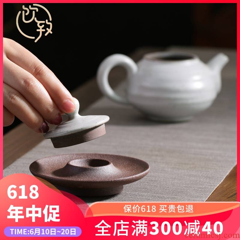 Ultimately responds to coarse after getting cover rear violet arenaceous lid doesn cover bearing Japanese tea accessories zero match tureen lid holder frame