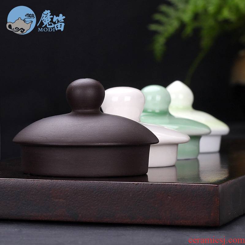 The flute with ceramic teapot lid cover parts with zero galate a small cap lid violet arenaceous your up celadon double