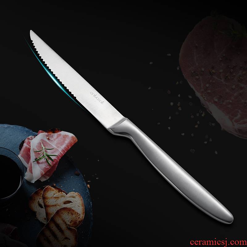 Onlycook household stainless steel steak knife western food knife a single western tableware main professional steak knife