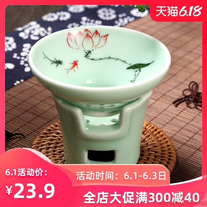 Tea accessories ceramic celadon between the screen mesh Tea Tea Tea set Tea Tea Tea filter is good