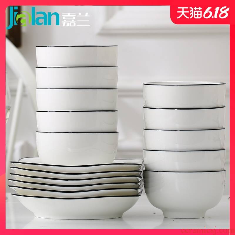 Garland ins Nordic minimalist home dishes suit one food tableware composite ceramic plate suit