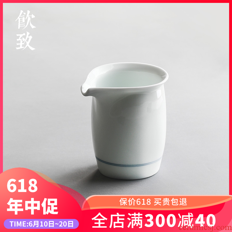 Ultimately responds to the xuan wen hand - made tea sea of blue and white porcelain tea set and a cup of large - sized ceramic fair keller kongfu tea is archaize