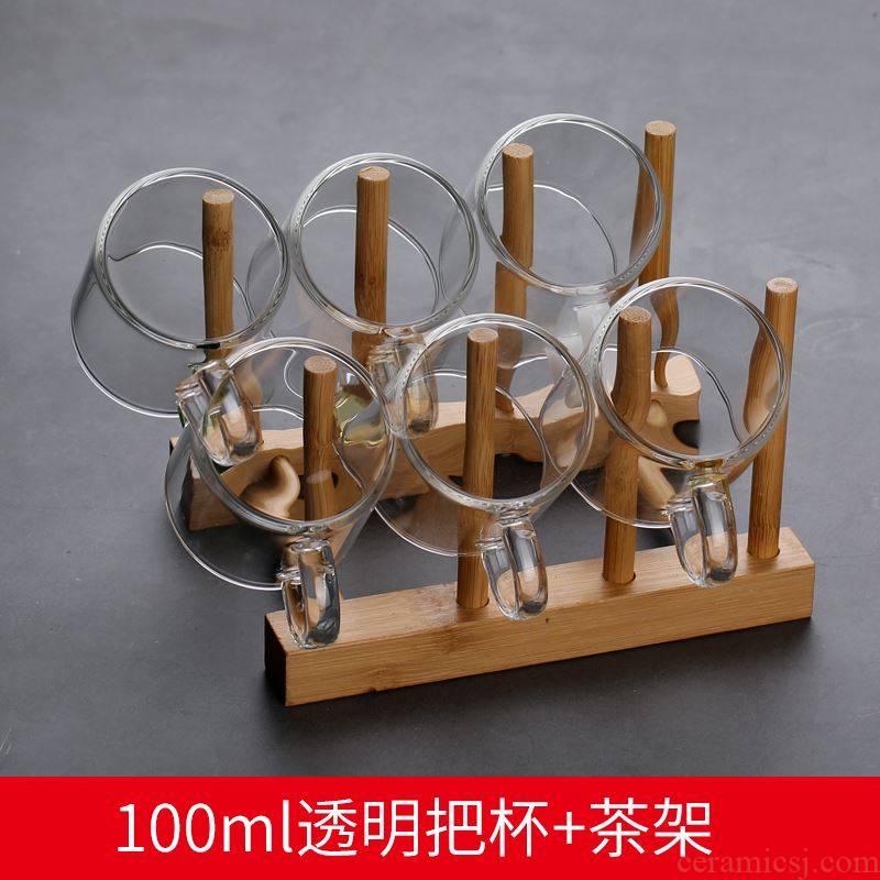 The Desktop thickening shelf ltd. glass glass shelf hanging bar table hang act the role of tea table mounted