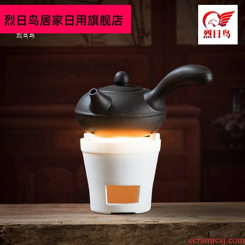 White clay based in mini charcoal stove alcohol furnace furnace scented tea tea tea warmers ceramics burn boiled tea stove
