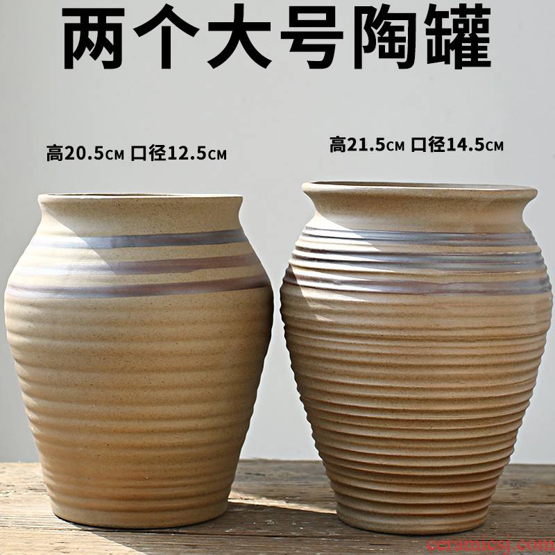 The new meat mage old running The flowerpot large clearance sale soil jingdezhen ceramic flower pot by hand