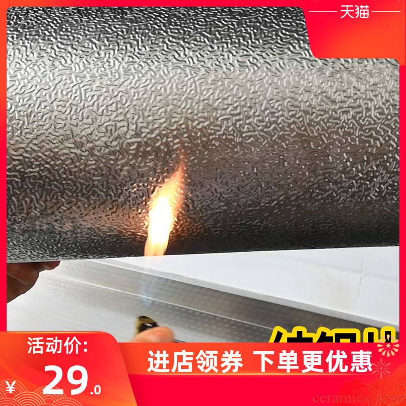 Kitchen fire becomes waterproof and oil from sticky high - temperature hold stove flame retardant with thick wall posted Kitchen'm gas cabinets ceramic tile to stick