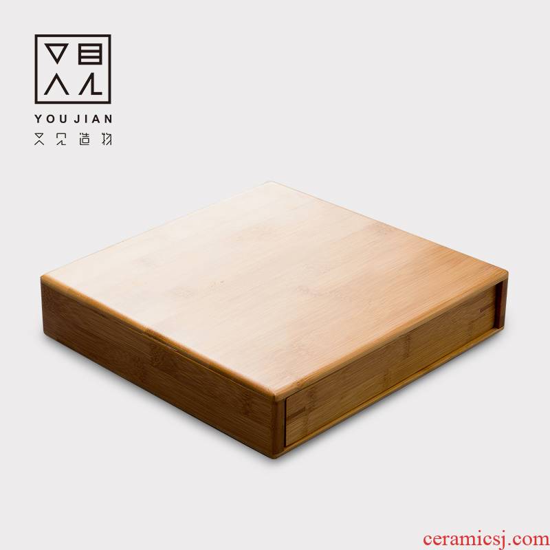 And creation of single boxes of pu - erh tea tray separate tea boxes Japanese bamboo kung fu tea accessories tea taking with zero