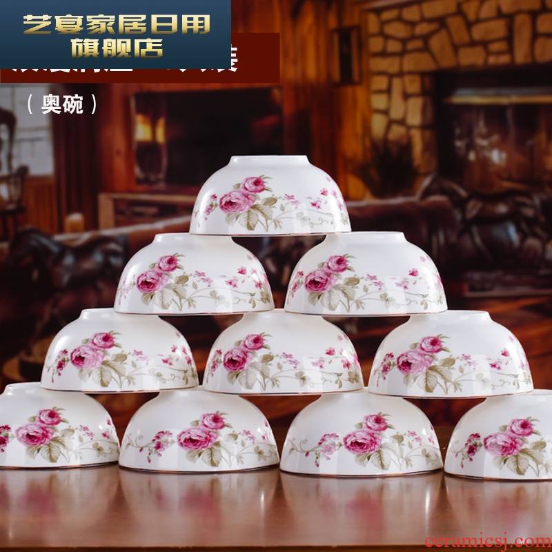 3 pb10 only 5 inches ipads porcelain rice bowls with jingdezhen ceramics tableware suit can gift box package into the microwave oven