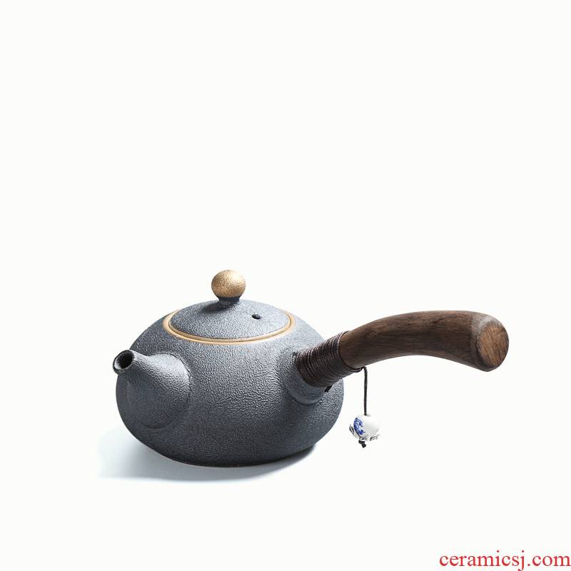 The Side as the of your up kung fu tea set ceramic teapot single pot of ebony handle Side filtration pot of the pot of single pot