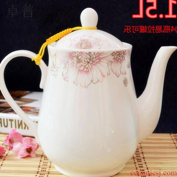 New snow to ceramic large teapot domestic large capacity filter teapot single pot of ipads China cold coffee when the kettle