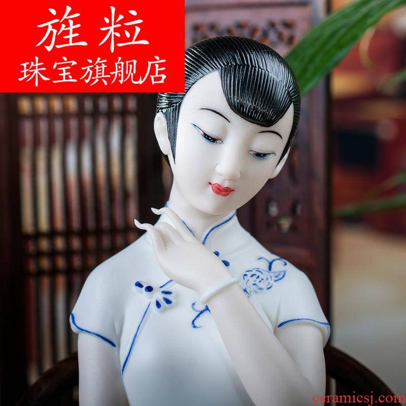 Bm dehua porcelain its art creative ceramic home furnishing articles dream jiangnan D04-01
