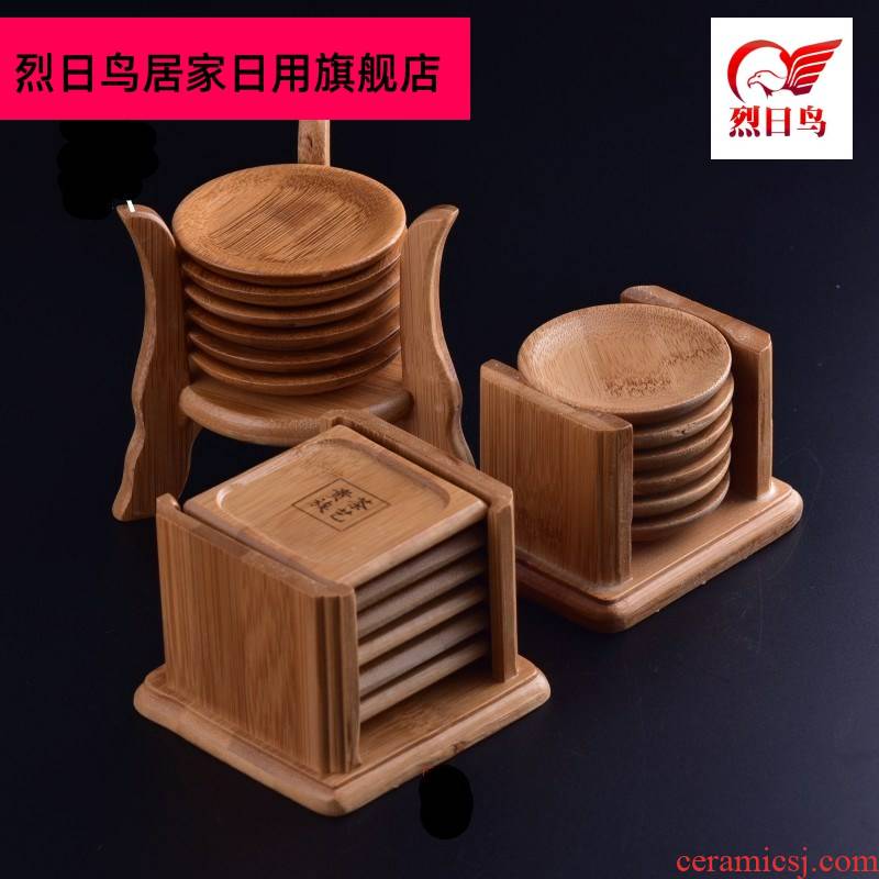 Coffee tea tea accessories round wooden MATS kunfu tea wooden cup mat cup base collet saucer sitting room