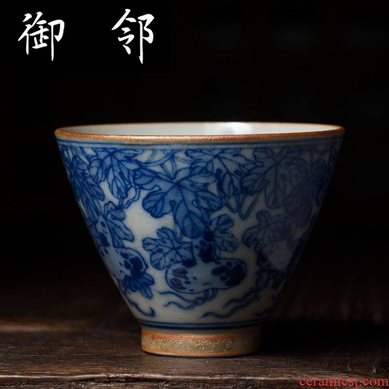 Ancient firewood hand - made porcelain sample tea cup maintain tea bowl tea cups