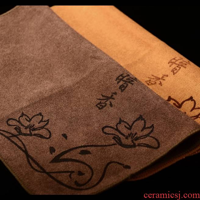 Super bibulous high thickening tea towel has special cotton tea table cloth towel tea ma gu towel tea accessories