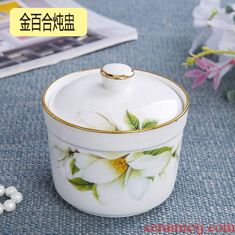 Ceramic stew stew with cover every water tank up phnom penh bird 's nest soup bowl steaming bowl cup steamed egg cup bowl dessert pot stew