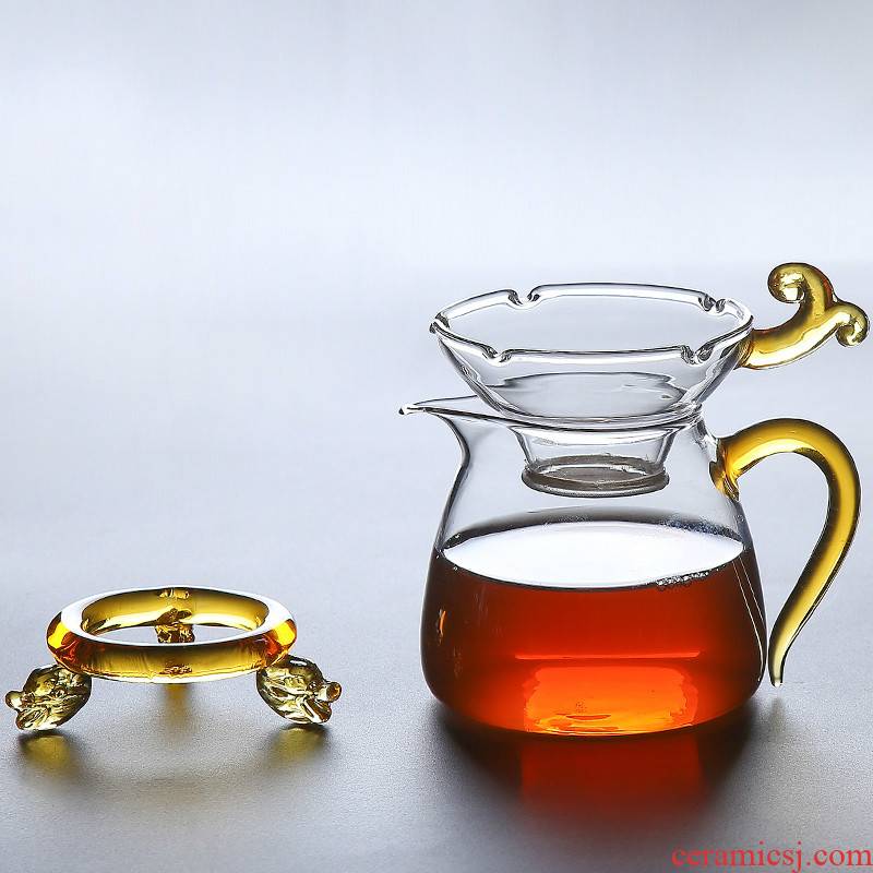 Creative) tea ware ultrafine glass tea every fair keller of tea filter accessories kit tea filters