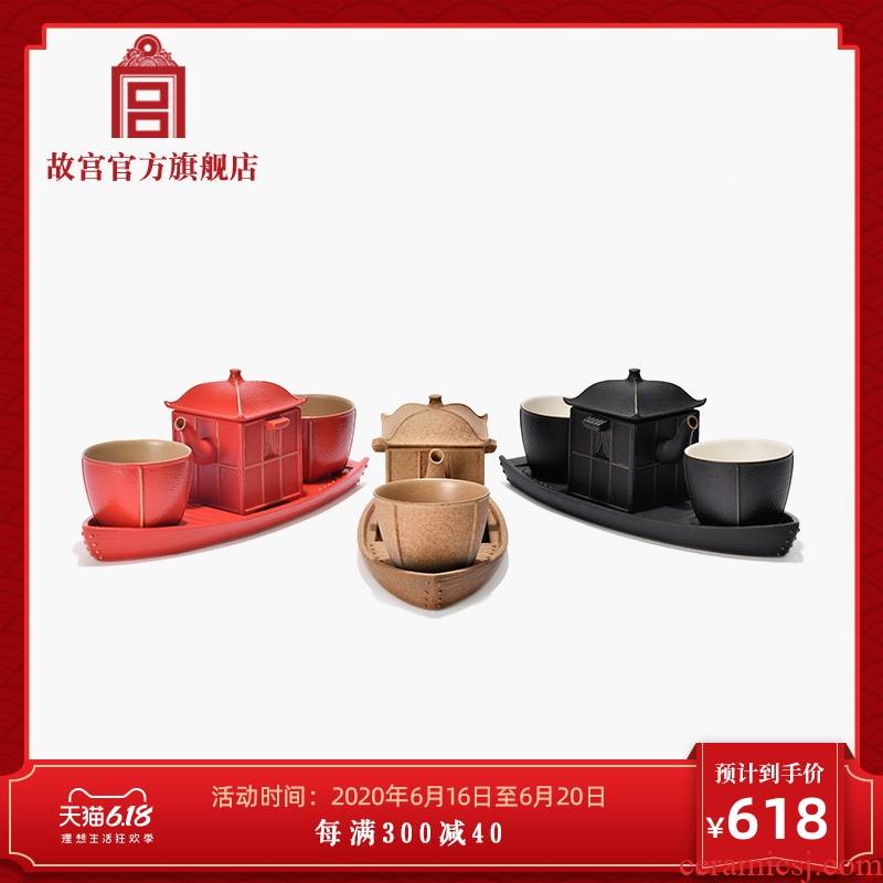 The palace qingming shanghe nameplates, sweet tea tea machine box gift set The national palace Museum official flagship store