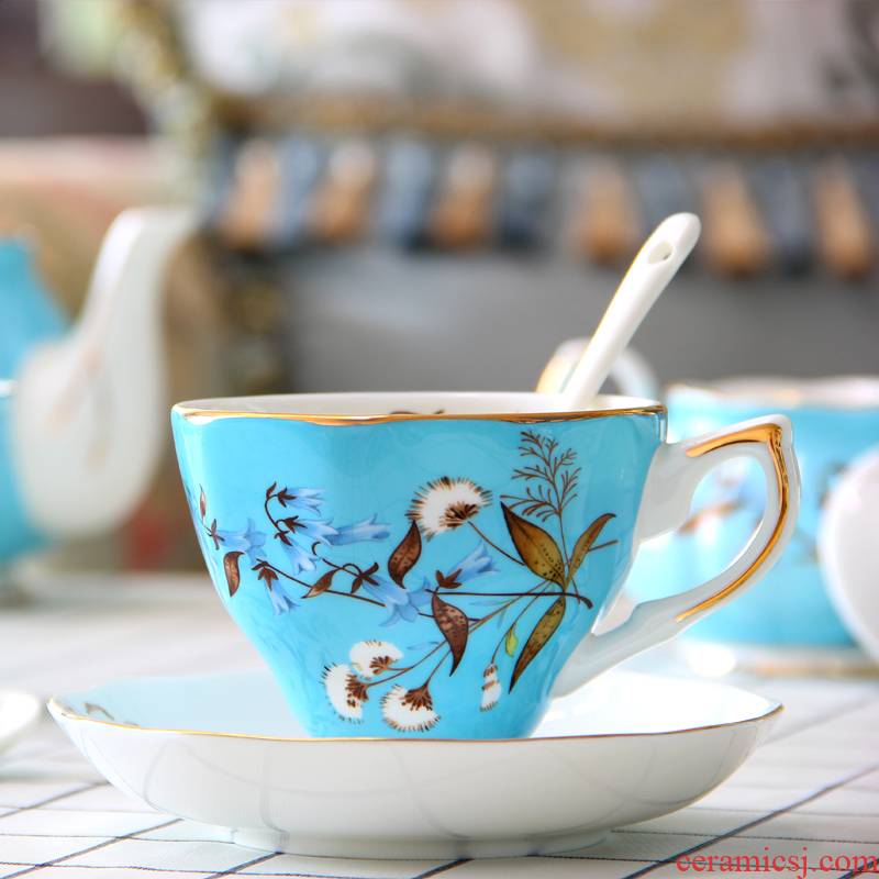 Coffee cup suit European ipads China English afternoon tea tea Coffee cups and saucers ceramic tea cup small key-2 luxury