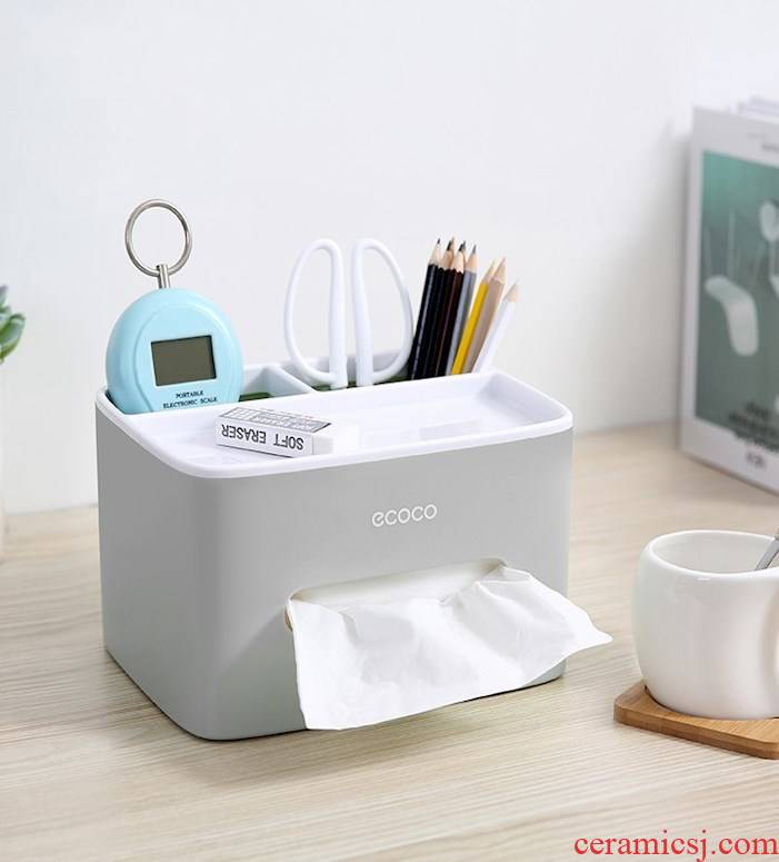 Tissue box smoke box home sitting room dining - room table contracted lovely receive multi - function creative home remote control
