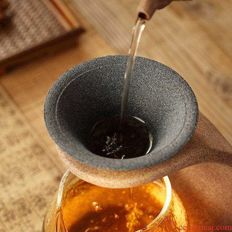 Morning tea high without hole hooks lazy tea strainer household suit filter ceramic fair keller kung fu tea accessories
