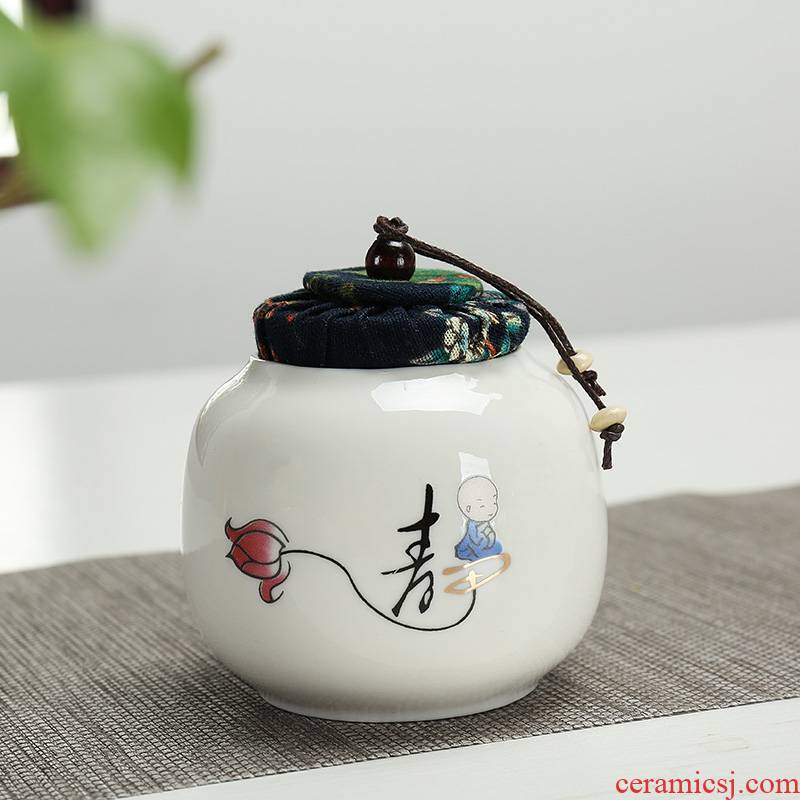 The Caddy fixings small portable portable mini travel home ceramic seal storage tanks POTS of tea packaging
