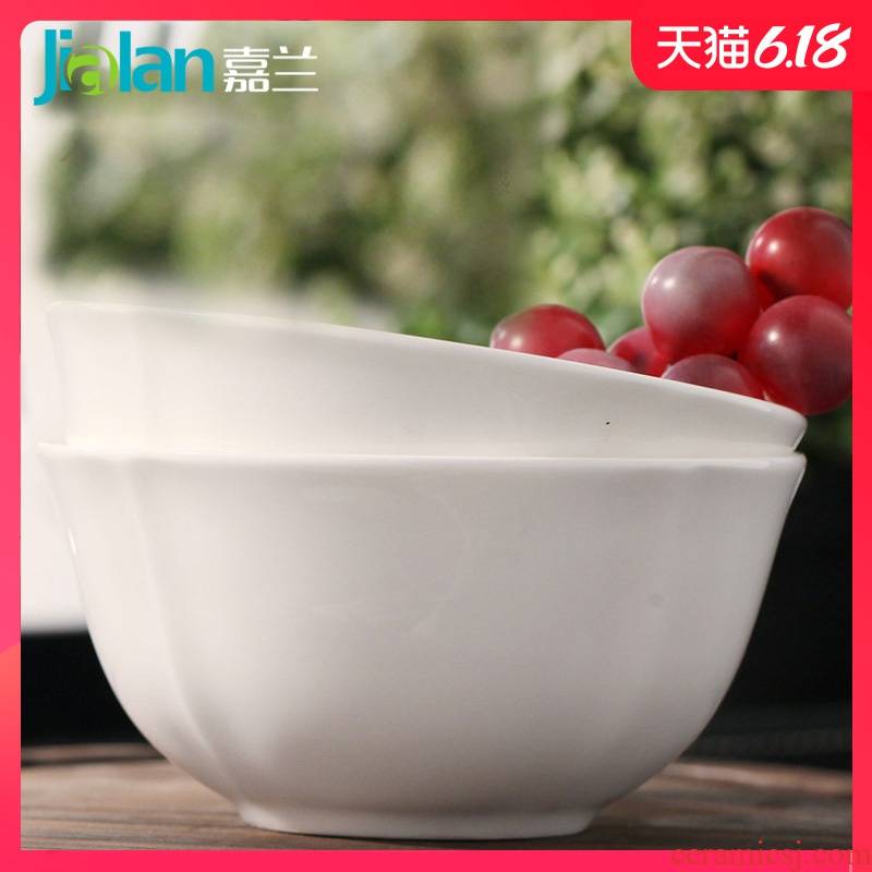 Jia LanChun bare-bones bowls of household jobs soup bowl rainbow such use creative contracted porcelain tableware can be custom - made LOGO
