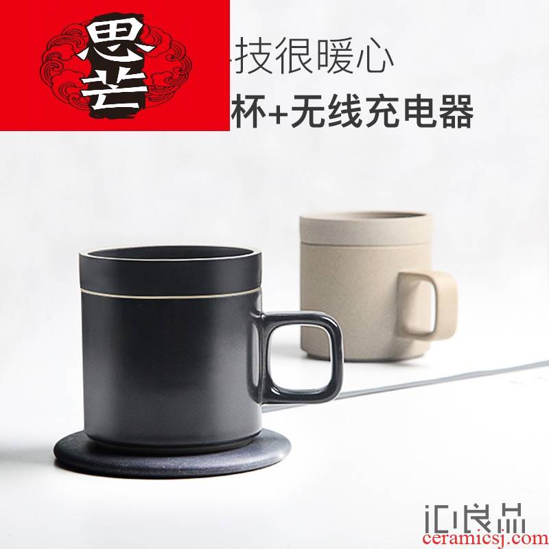 Thinking mans 55 degrees intelligent thermostat mat men 's and women' s birthday present trill creative ceramic coffee cup