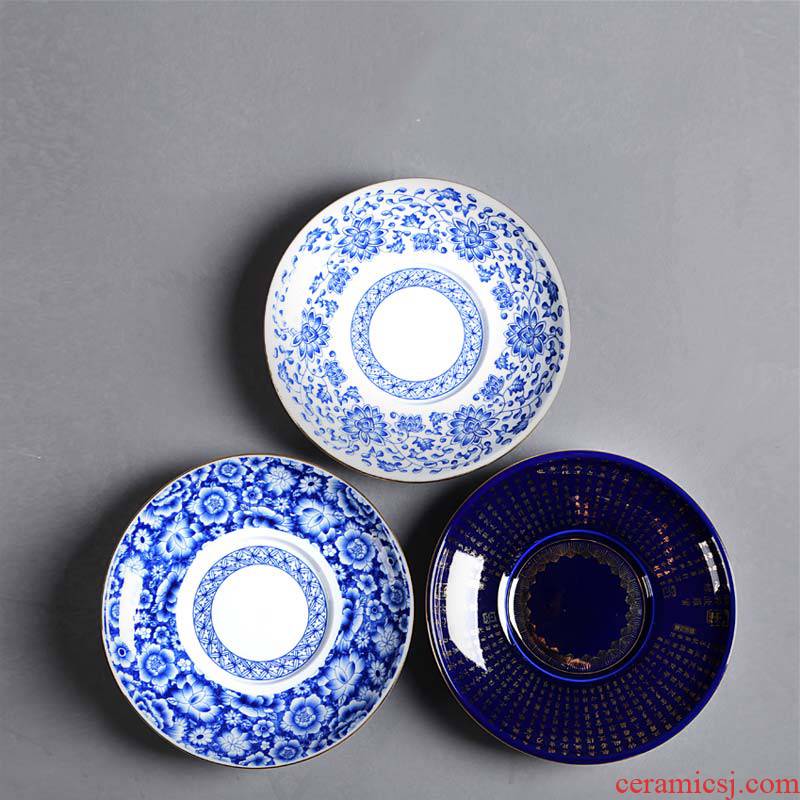 Hong bo acura green CiHu bearing dry terms Taiwan violet arenaceous a pot of ceramic pot pad bearing Japanese tea tea service parts