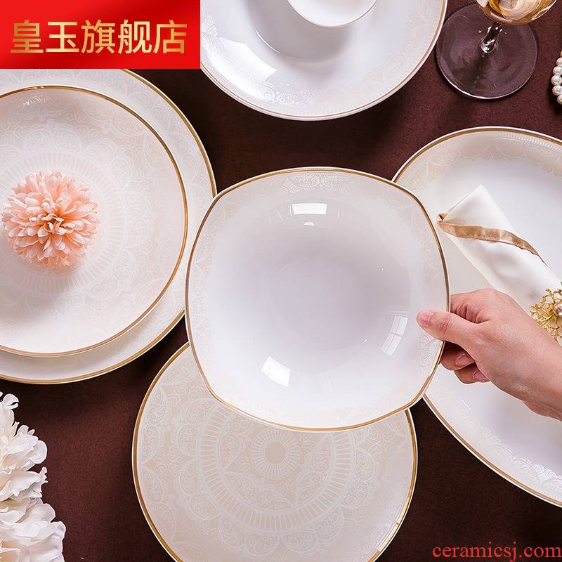 8 PLT European - style ipads bowls disc suit creative web celebrity jingdezhen ceramic tableware suit home dishes