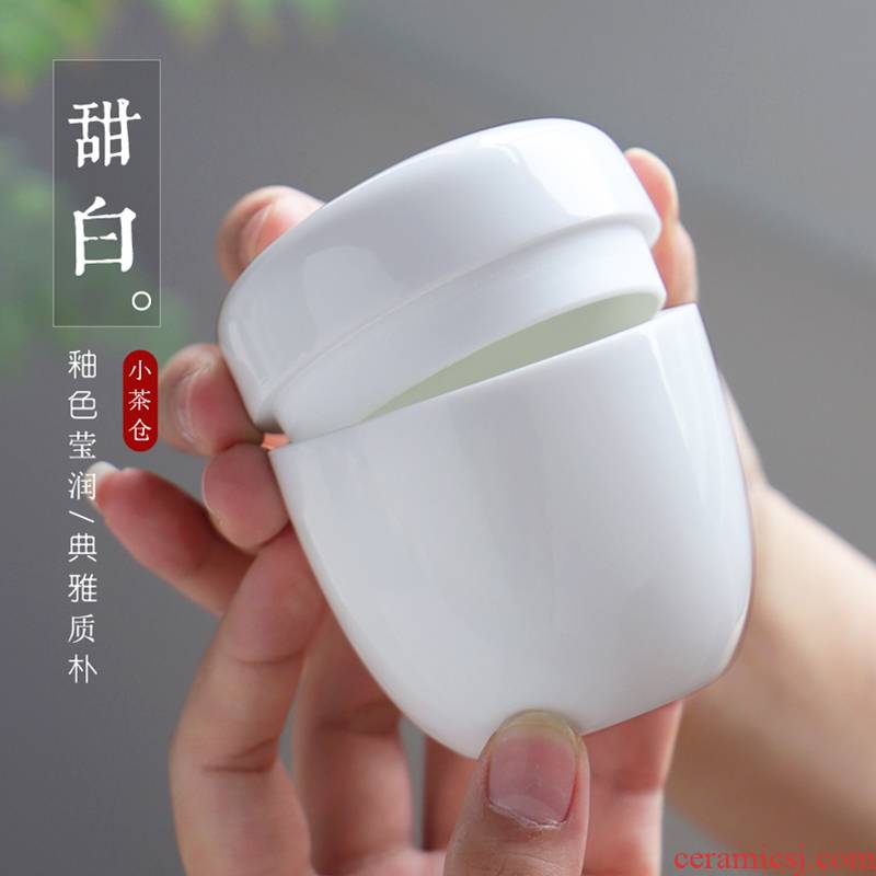 The Escape this sweet white glazed ceramic tea pot seal # store tea ware jingdezhen ceramic tea warehouse sealing small POTS