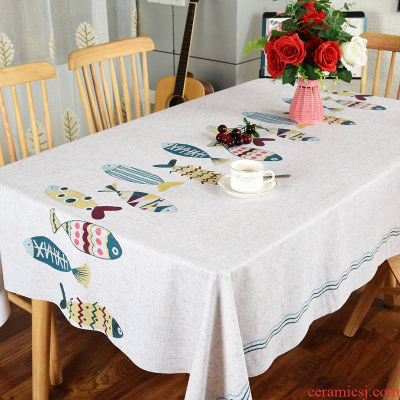 Tablecloth waterproof and hot oil the disposable table cloth rectangular table cloth Europe type antependium PVC Tablecloth household