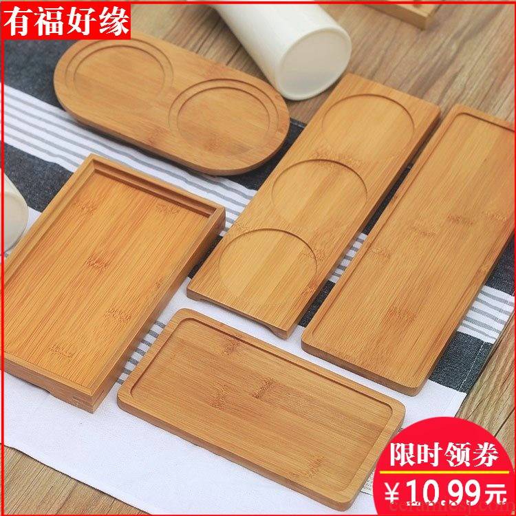 The new bamboo tray number of Japanese sushi plate of fruit flavor ground tank bottom tray bamboo base B,