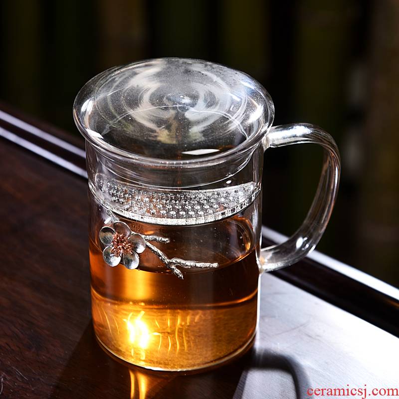 Into this monkey home tea ware heat - resistant glass tea sets with tea, crystal glass tea pot lid lid bowl bowl