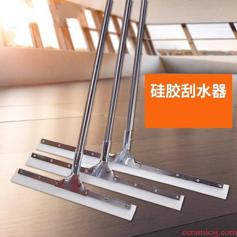 To push water scraper scraping the stainless steel rod silicone wipers ceramic tile bathroom To scraper ground floor rubber sponge