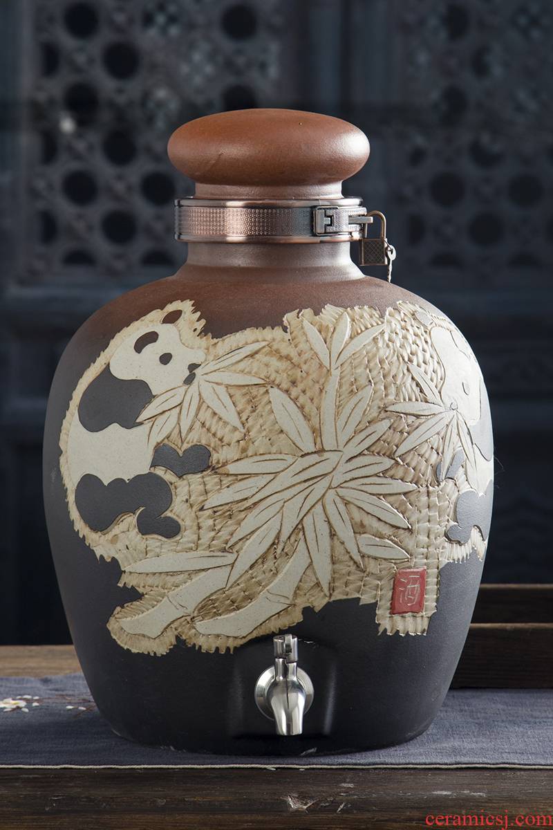 Jingdezhen ceramic jars bottle 10 jins 20 jins 30 jins 50 jins seal pot mercifully jars liquor altar archaize jars