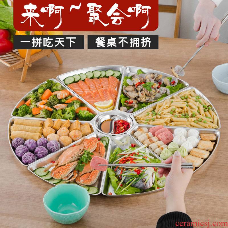Scene best seafood platter tableware portfolio household circular plate of fan set web celebrity trill reunion round plate
