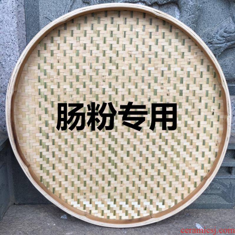 Dries adornment small bamboo dustpan bamboo has steamed steamed vermicelli roll round bamboo round dustpan large bamboo basket tea tray
