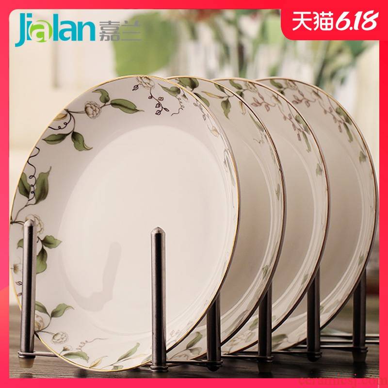 Garland family practical ipads porcelain dish plate suit western food steak dish 8 "dumpling dish soup plate deep dish