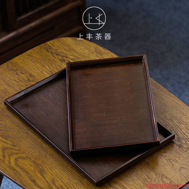 An Abundant bamboo tea tray on household rectangle tea saucer sets wooden pallet wood for contracted Japanese bamboo tea tray