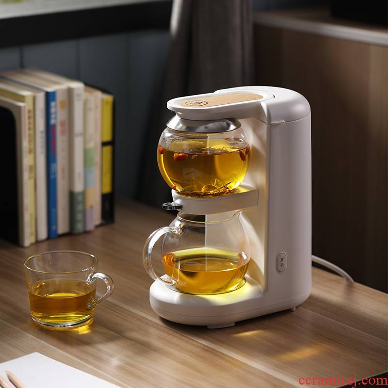 Sound light boiling tea machine hourglass curing pot of automatic household multi - functional office small glass teapot tea sets