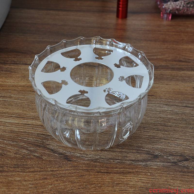 T heat - resistant glass flower pot heating temperature base tea candles and flowers tea stove to warm tea cups warmer bag in the mail