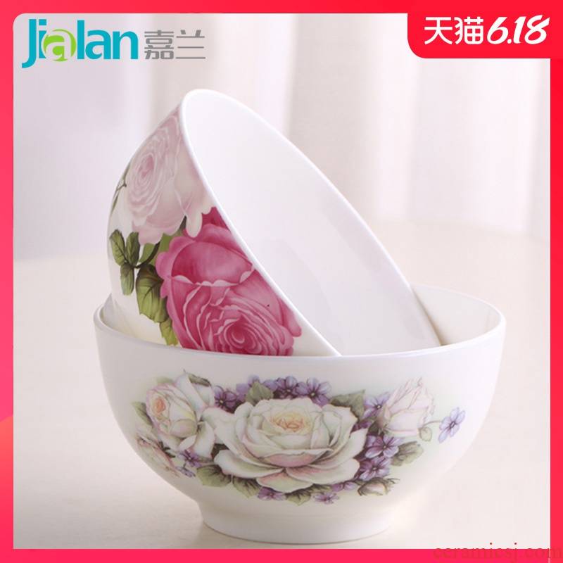 Garland creative household ipads bowls 4.5/5 inch large high anti hot baby rice tableware ceramic bowl