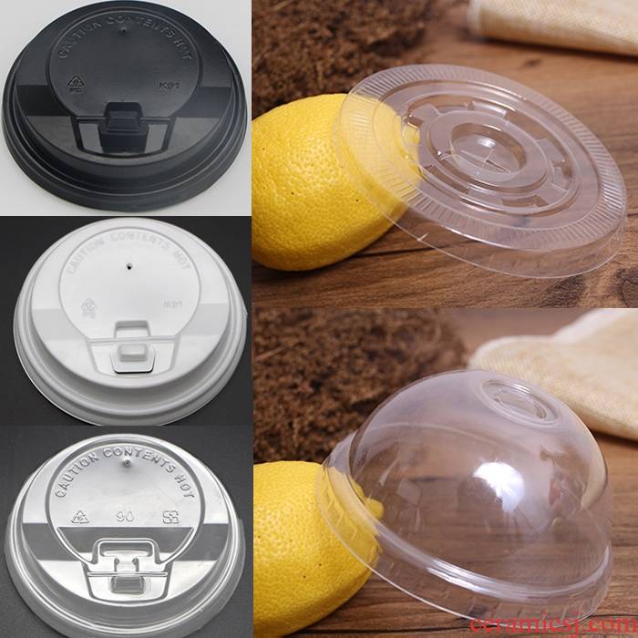 One - off lid milk tea coffee cup lid coke lid cross flat cover general, 500, 89, 90 diameter