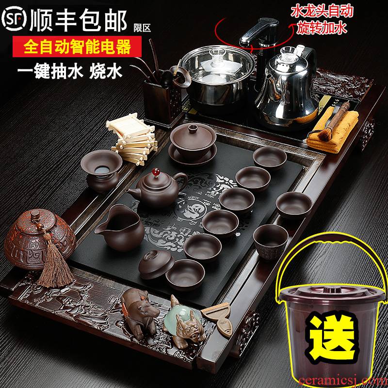 Sea make household automatic tea tray tea contracted it kung fu tea set tea of a complete set of tea cups