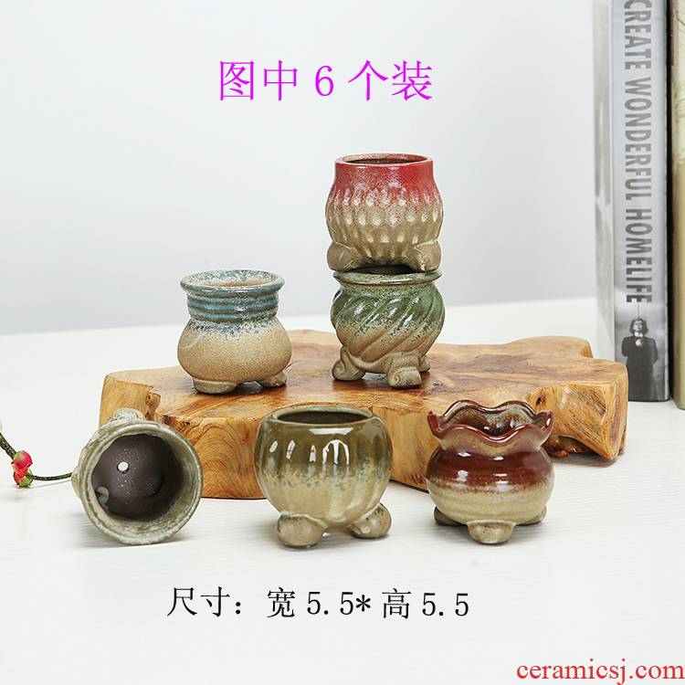 The Clear ideas in large diameter small fleshy meat meat the plants thumb flower pot, household flowerpot ceramic sale