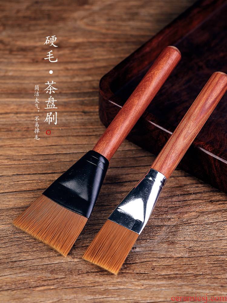 Ken shun ke kung fu tea tray with water to remove hair real wood tea tea with parts of bristles YangHuBi household