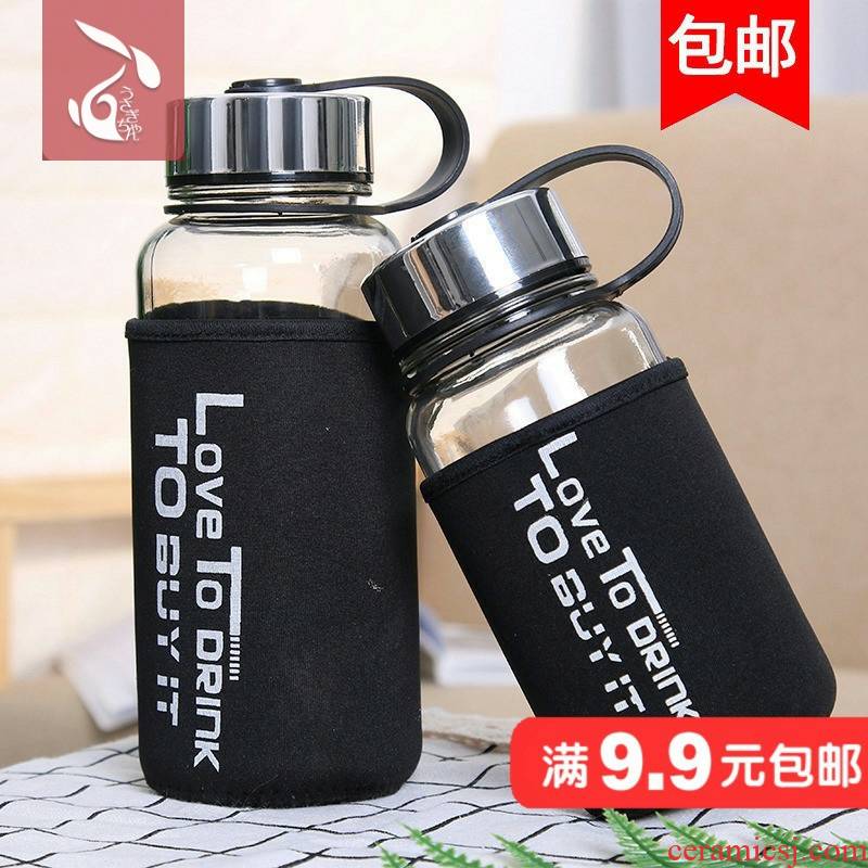 Men with cover glass cup space cup portable large capacity cup children prevent hot tea cup with a cup of office