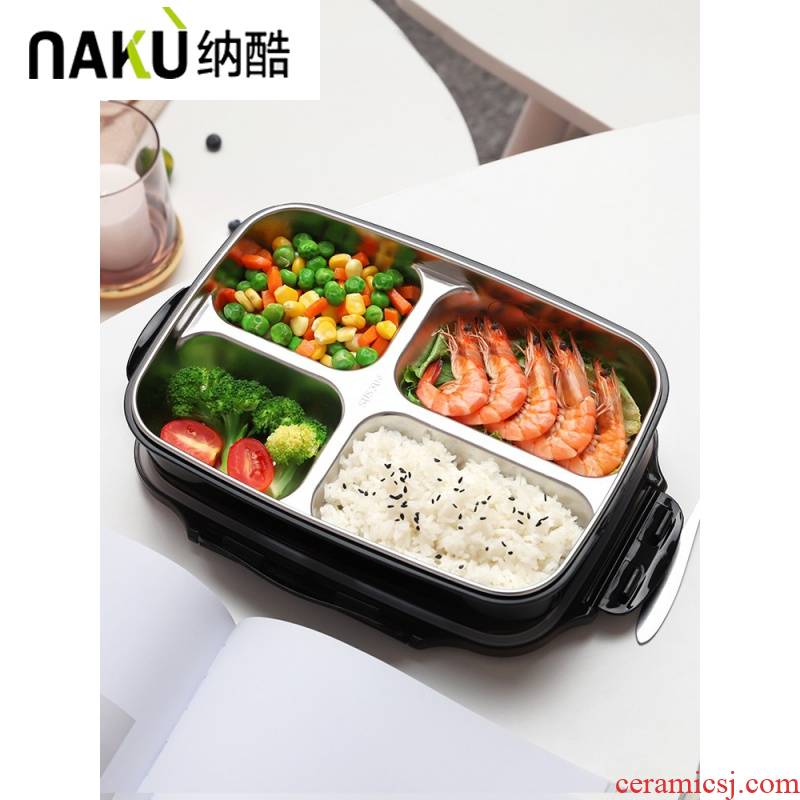 Red lunch box, cool suited to add network student canteen workers high school girls heart, lovely ceramic insulation reduction